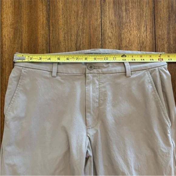 Vineyard Vines OTG Men's ON-The-Go 5-Pocket Performance Stretch Tan Pants 32x32 - Picture 8 of 11